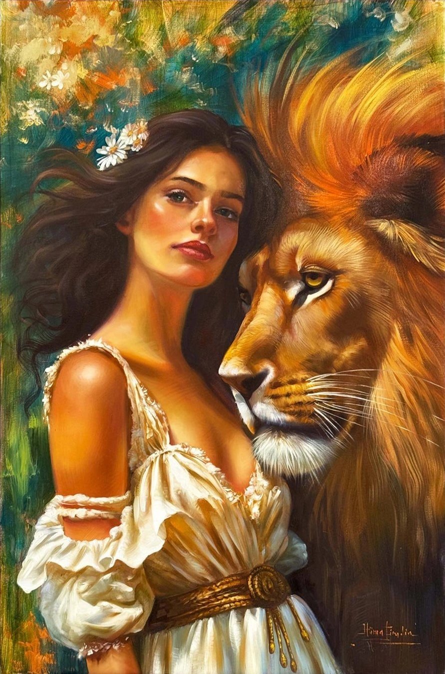 Doğanın Kraliçesi Yağlı Boya Tablosu