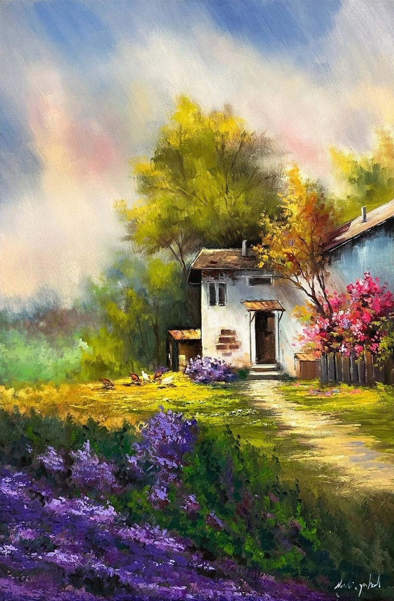 Doğanın Renkleri ve Ev Yağlı Boya Tablosu