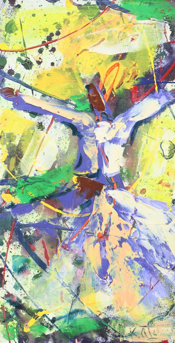 Döne Döne Yağlı Boya Tablosu