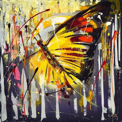 Dönüşümün Kanatları Yağlı Boya Tablosu