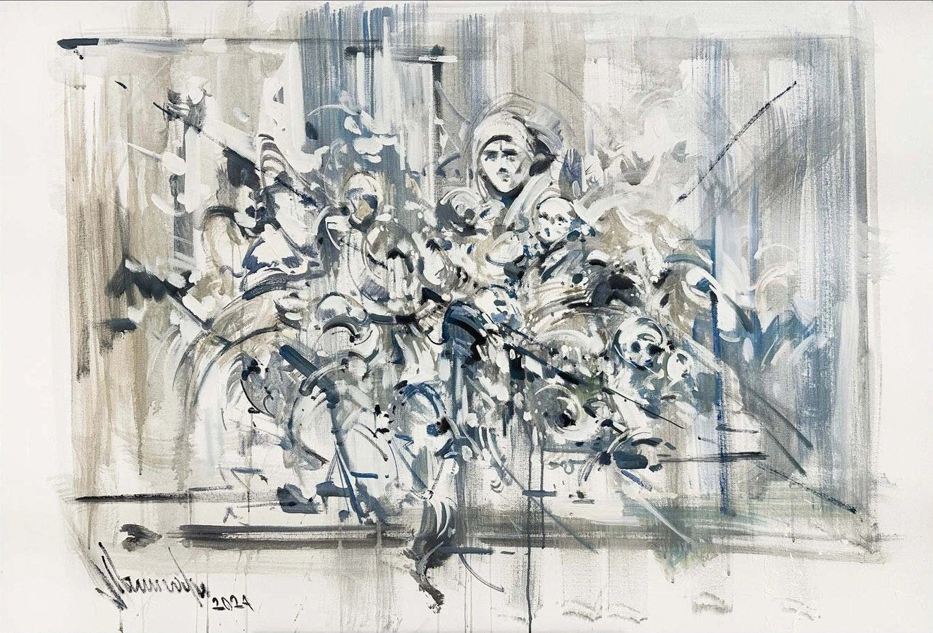 Düşlerin Geometrisi Yağlı Boya Tablosu