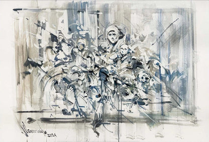 Düşlerin Geometrisi Yağlı Boya Tablosu