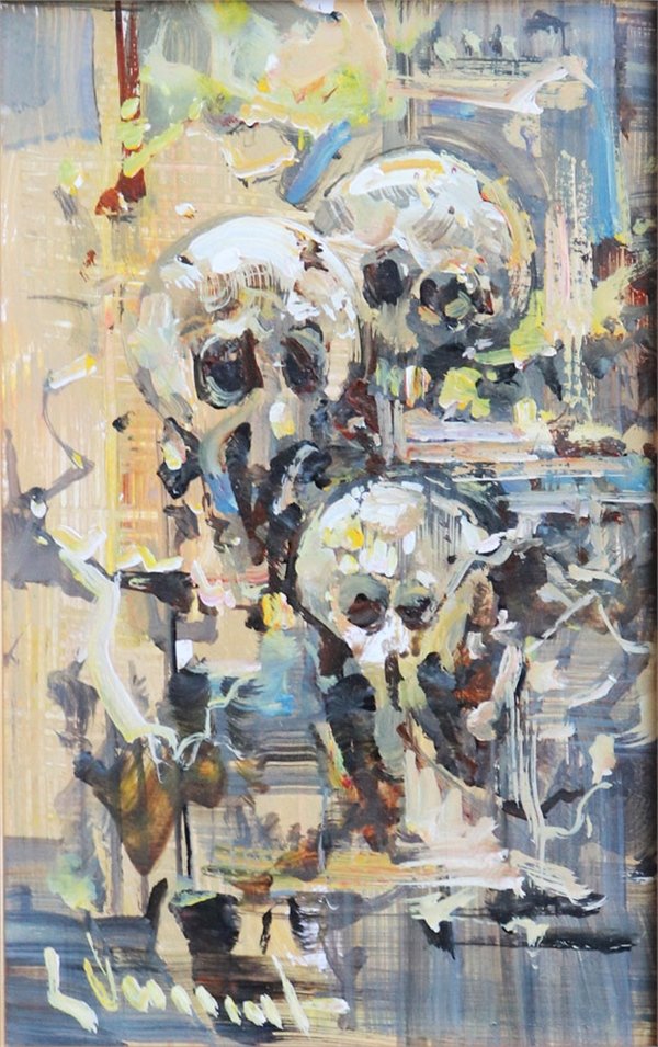 Düşünce Devinim Yağlı Boya Tablosu