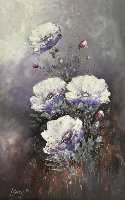 Eflatun Anılar Yağlı Boya Tablosu