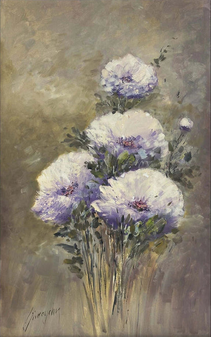 Eflatun Mevsimi Yağlı Boya Tablosu