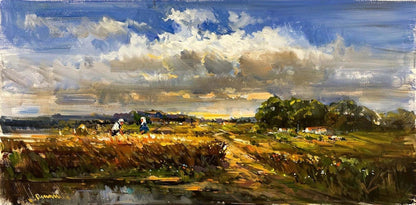 Ekin Biçen Eller Yağlı Boya Tablosu