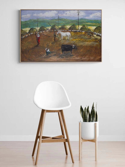 Ekmek Mücadelesi Yağlı Boya Tablosu