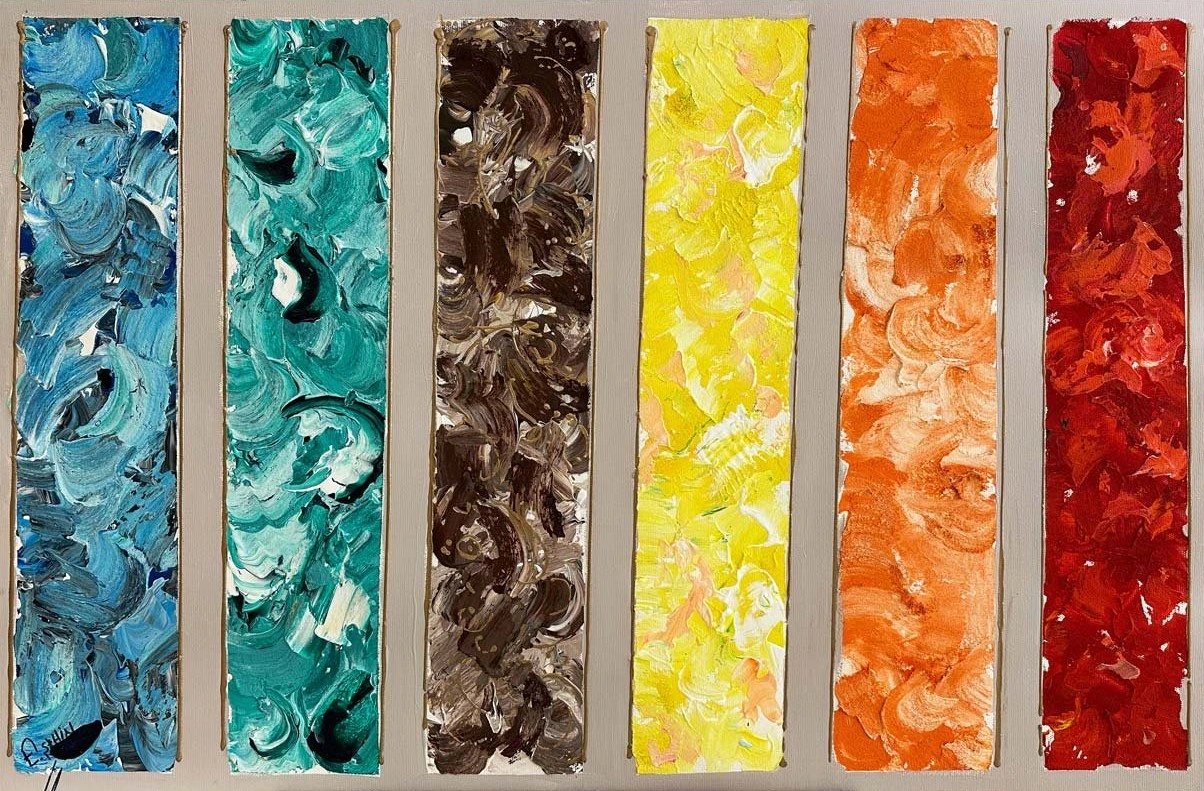 Elementlerin Rengi Yağlı Boya Tablosu