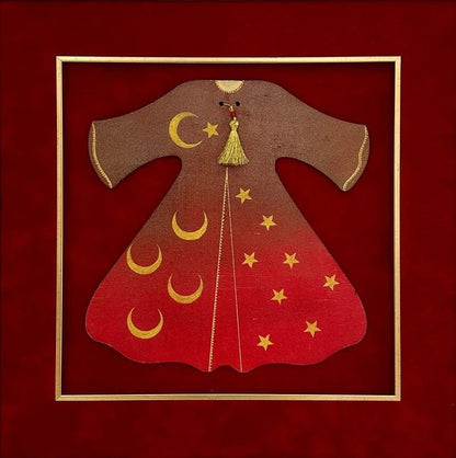 Elle Süslenmiş Duralite Kaftan Hat Sanatı Tablosu