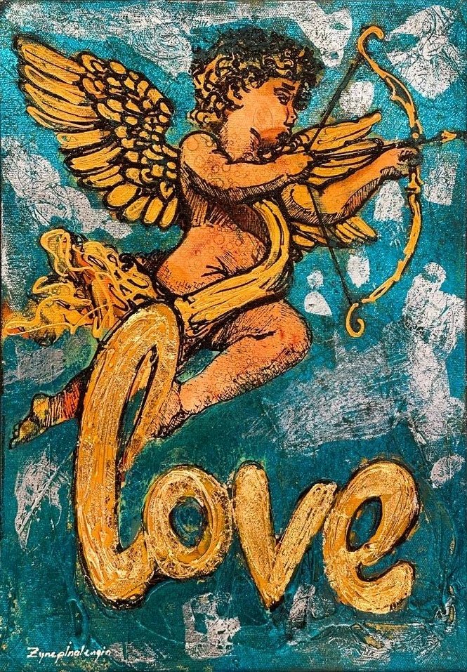 Eros'un Oku Yağlı Boya Tablosu