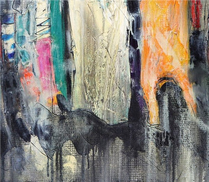 Eski Balat Sokağı Yağlı Boya Tablosu