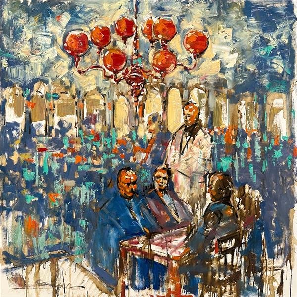 Eski Dostlar Yağlı Boya Tablosu