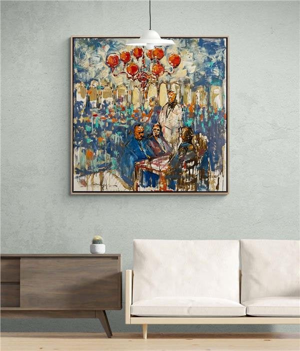 Eski Dostlar Yağlı Boya Tablosu