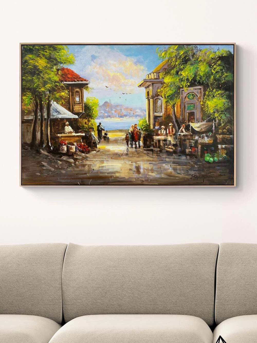 Eski İstanbul'un Renkleri Yağlı Boya Tablosu