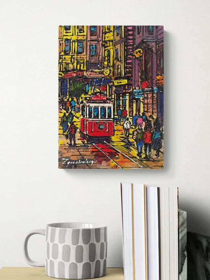 Eskiden Taksim Yağlı Boya Tablosu