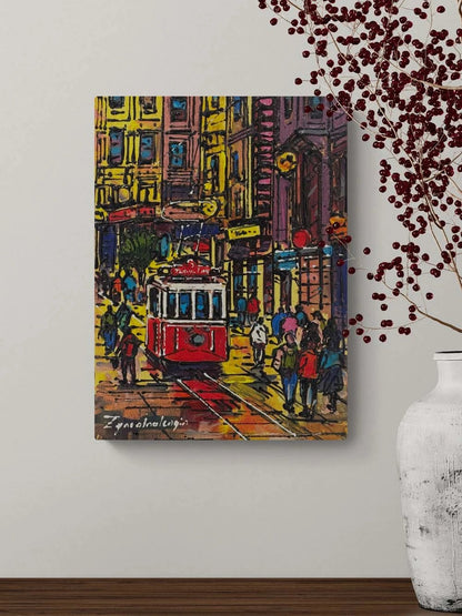 Eskiden Taksim Yağlı Boya Tablosu