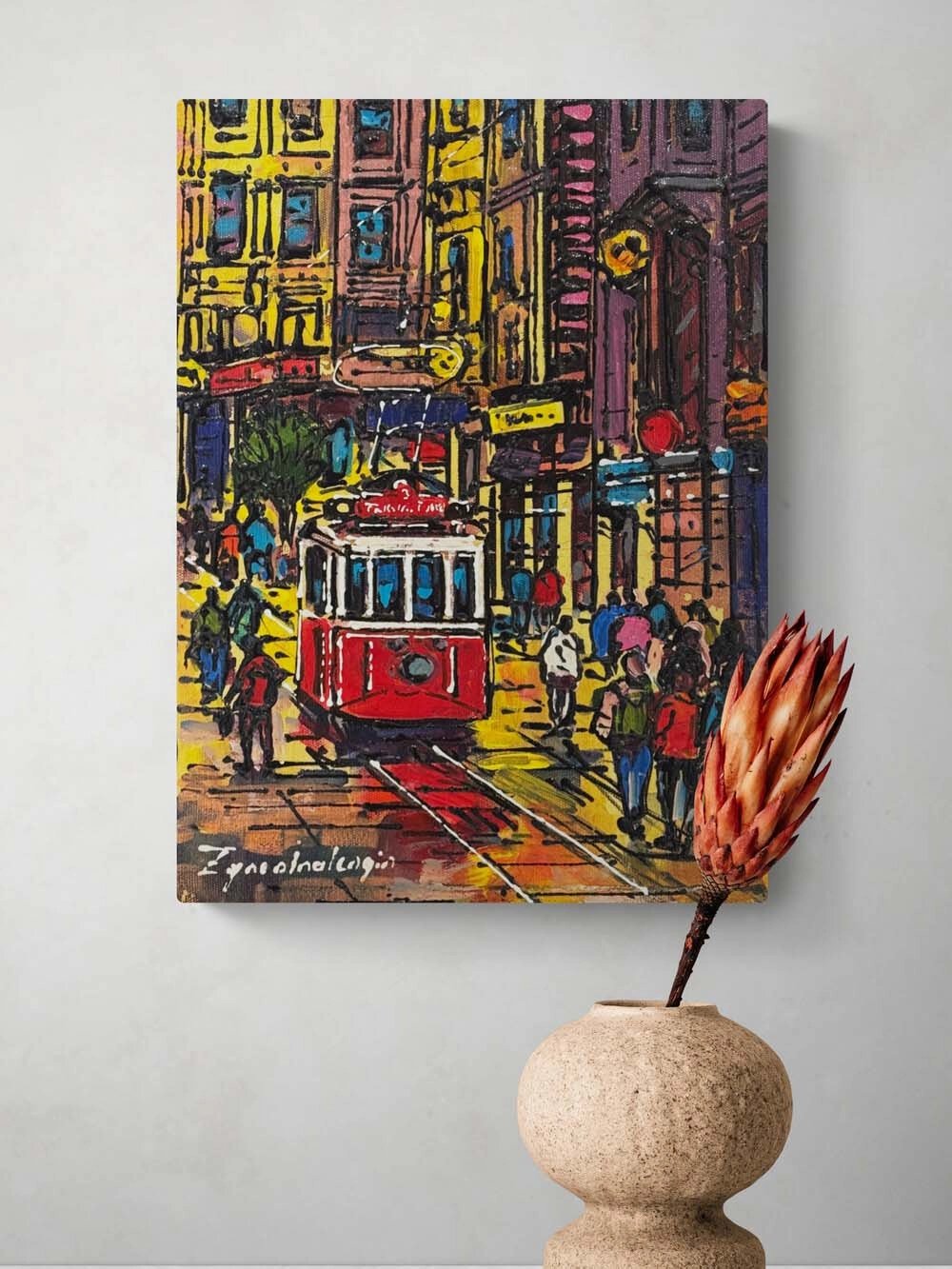 Eskiden Taksim Yağlı Boya Tablosu