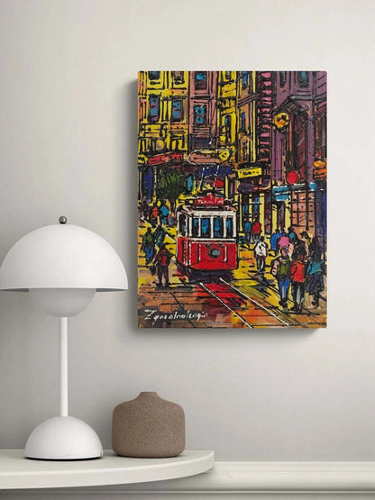 Eskiden Taksim Yağlı Boya Tablosu