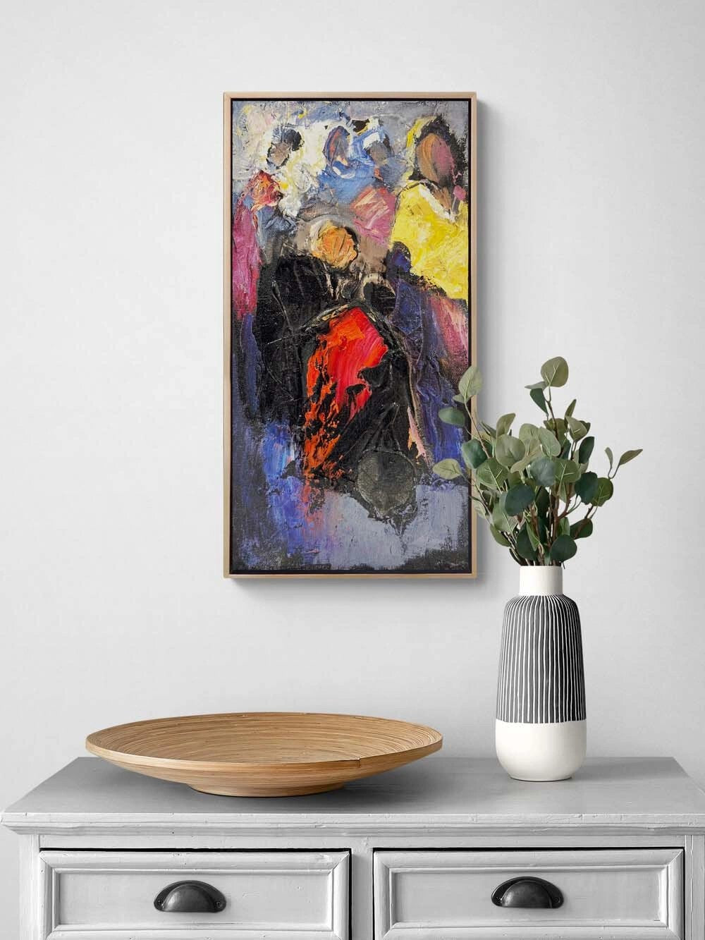 Figüratif Renkler Yağlı Boya Tablosu