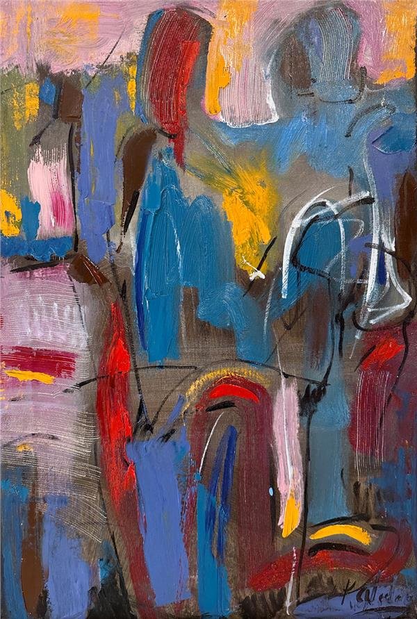 Figürler Yağlı Boya Tablosu