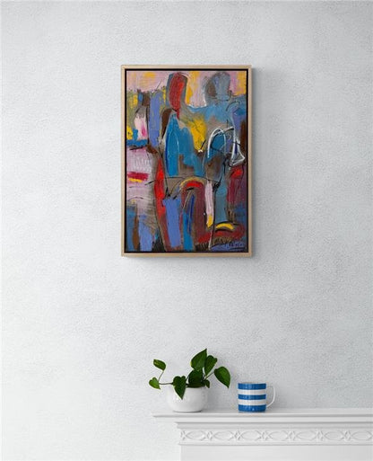 Figürler Yağlı Boya Tablosu