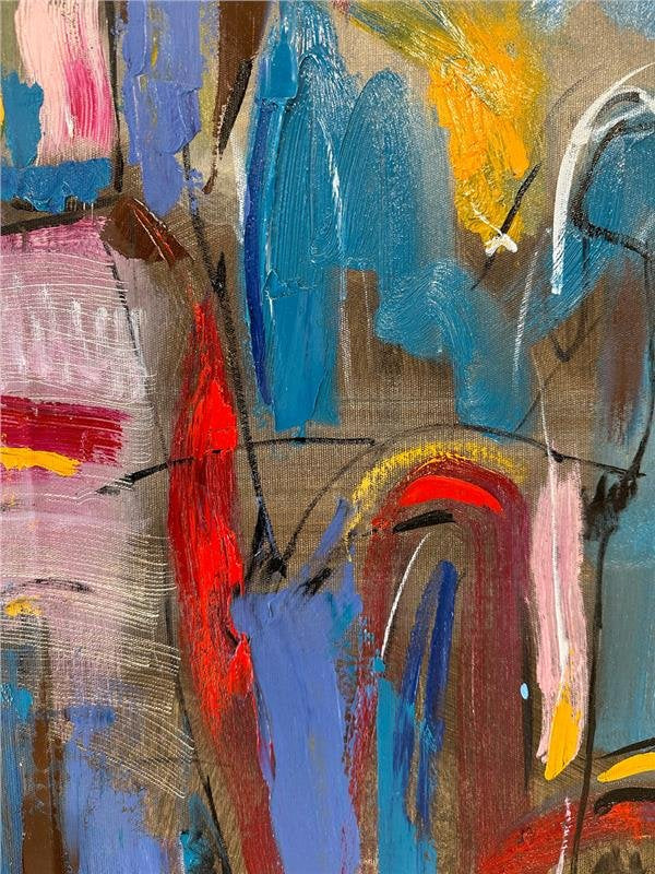 Figürler Yağlı Boya Tablosu