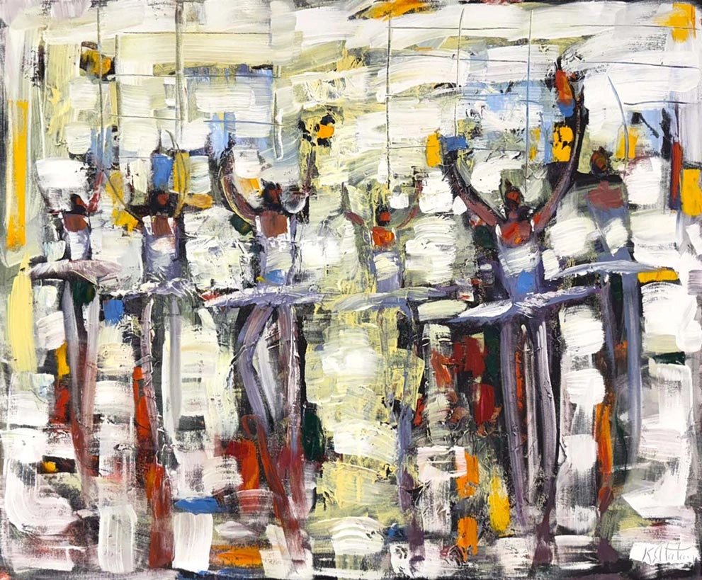 Zarafetin Adımları Yağlı Boya Tablosu