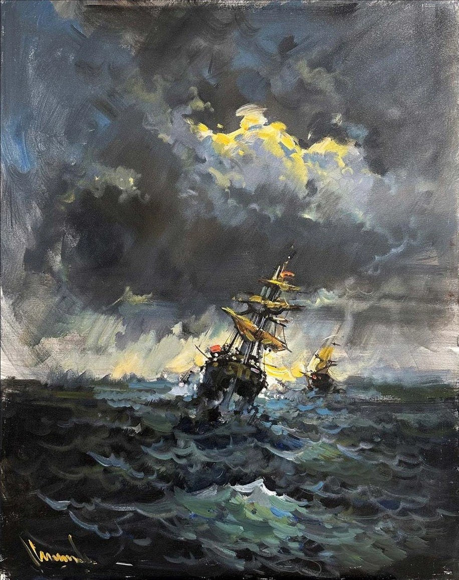 Fırtınanın İzleri Yağlı Boya Tablosu