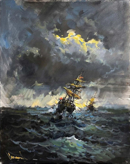 Fırtınanın İzleri Yağlı Boya Tablosu