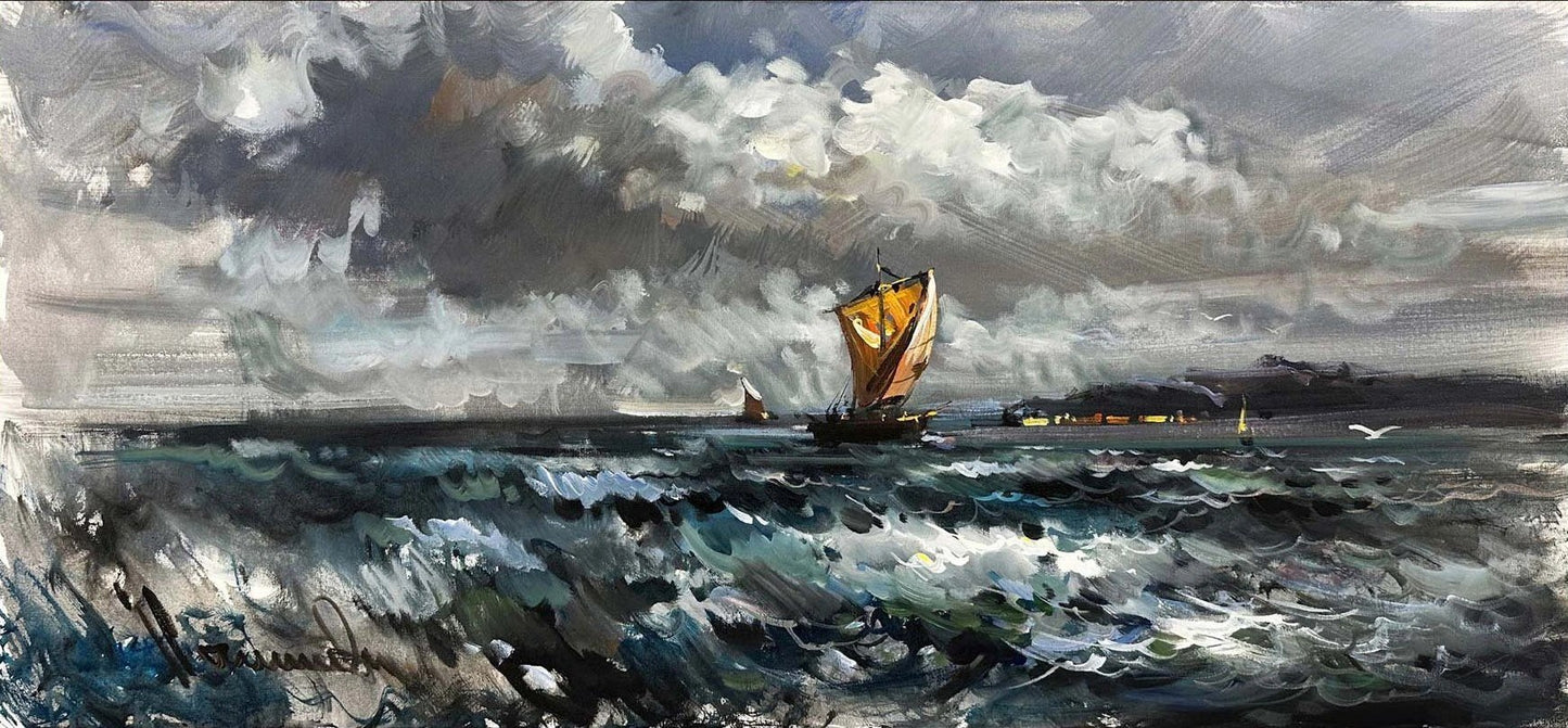 Fırtınaya Karşı Yağlı Boya Tablosu