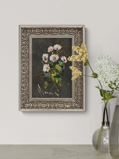 Formda Çiçek Yağlı Boya Tablosu