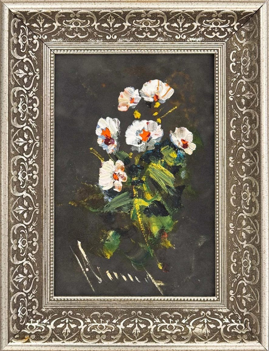 Formda Çiçek Yağlı Boya Tablosu