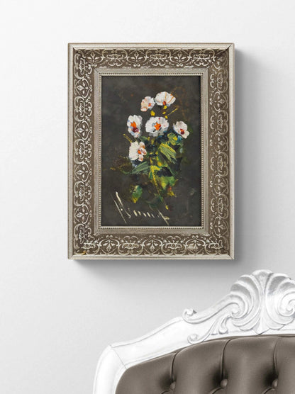 Formda Çiçek Yağlı Boya Tablosu