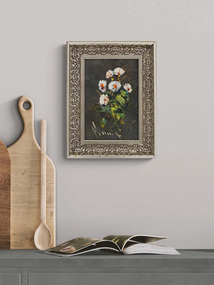 Formda Çiçek Yağlı Boya Tablosu