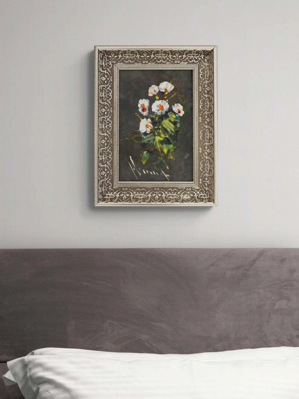 Formda Çiçek Yağlı Boya Tablosu