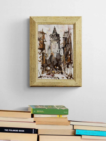 Galata Arasında Yağlı Boya Tablosu