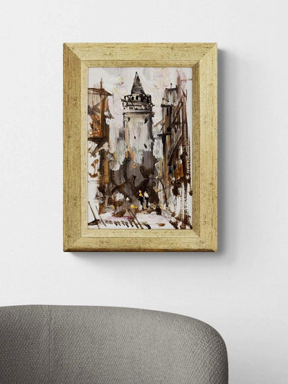 Galata Arasında Yağlı Boya Tablosu