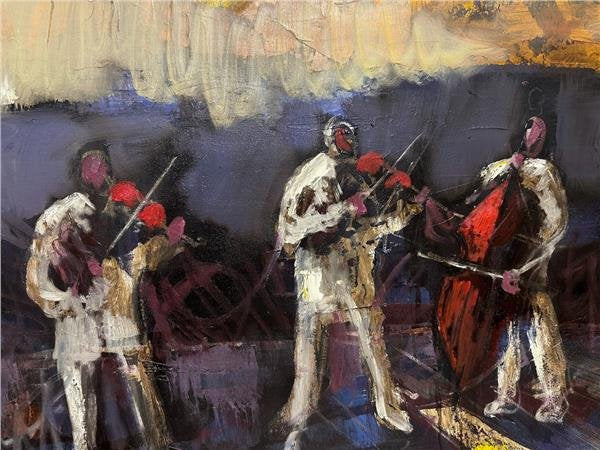 Galata Kulesi Orkestrası Yağlı Boya Tablosu