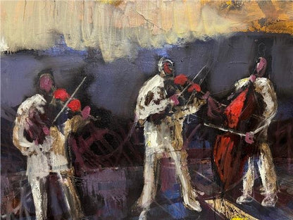 Galata Kulesi Orkestrası Yağlı Boya Tablosu