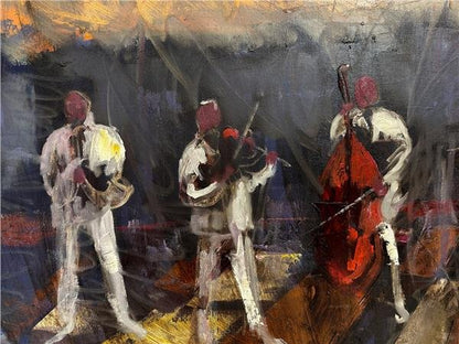 Galata Kulesi Orkestrası Yağlı Boya Tablosu