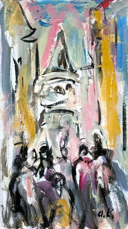 Galata Kulesi Rüyası Yağlı Boya Tablosu