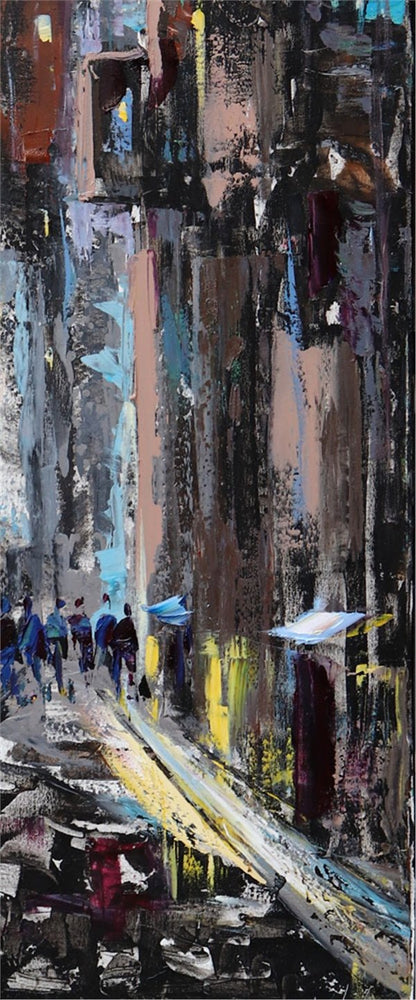 Akşamında Galata Kulesi Yağlı Boya Tablosu