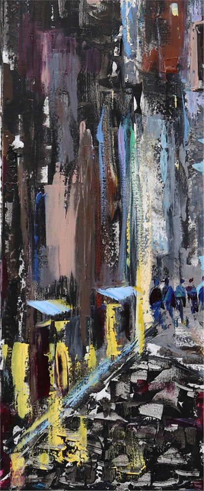 Akşamında Galata Kulesi Yağlı Boya Tablosu