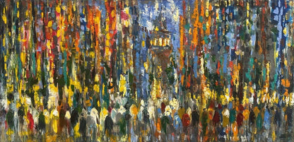 Galata'nın Sessiz Hikayesi Yağlı Boya Tablosu