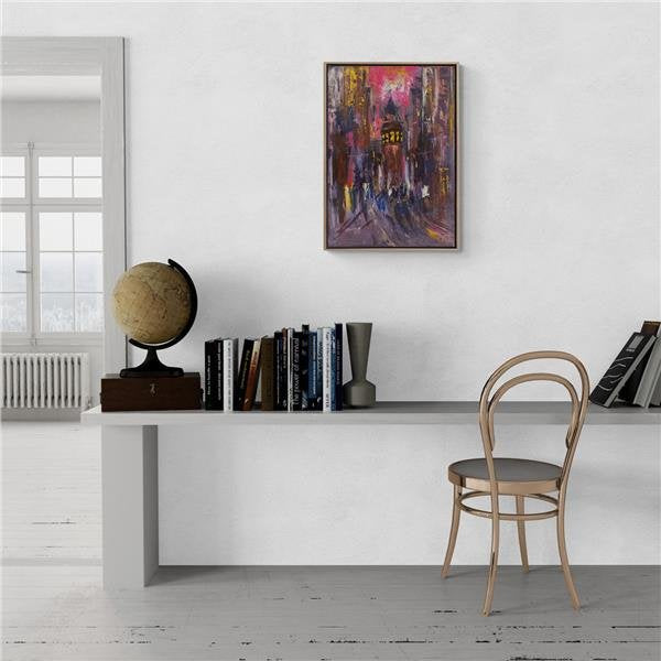 Galata Kulesi Yokuşu Yağlı Boya Tablosu