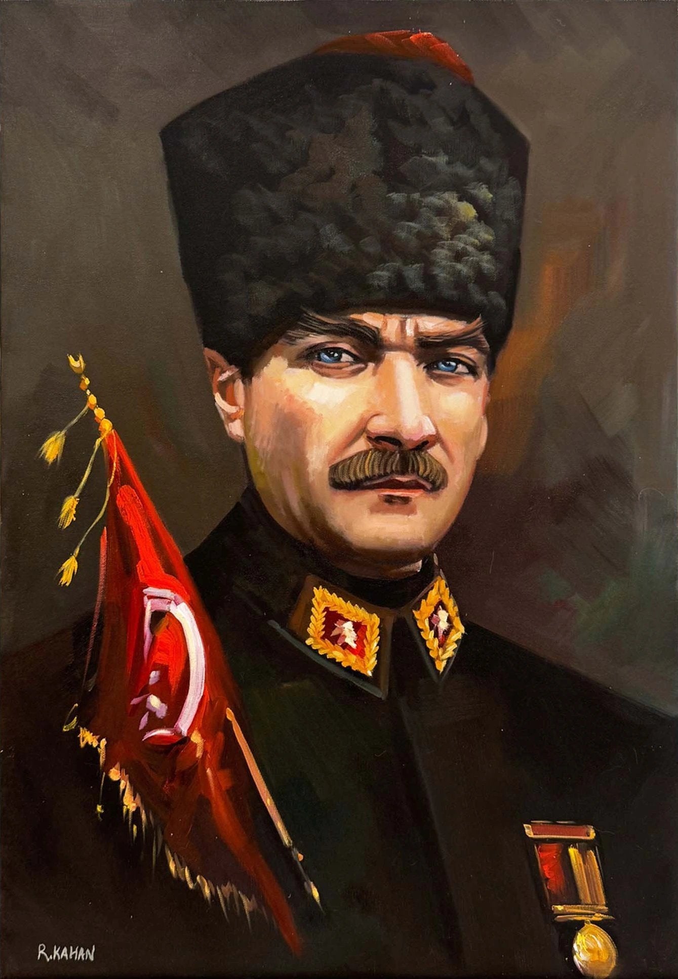 Gazi Atatürk Yağlı Boya Tablosu