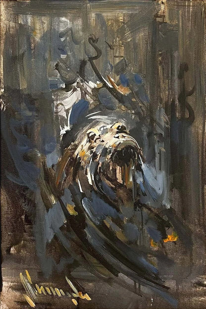 Gece Avcısı Yağlı Boya Tablosu