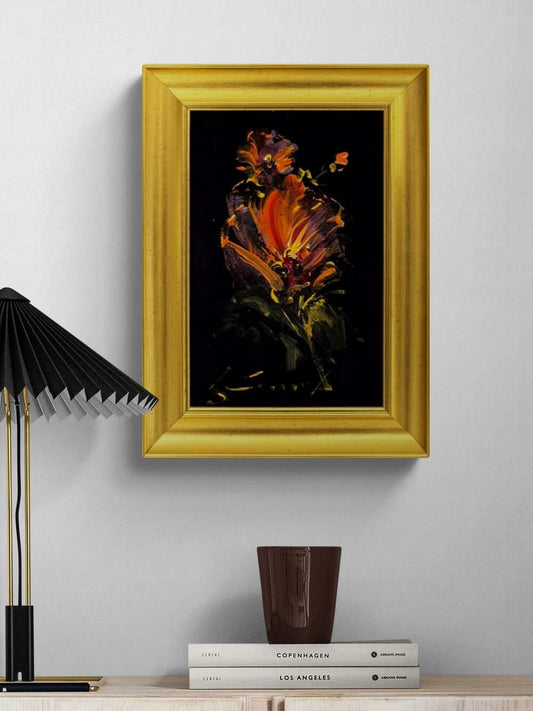 Gece Çiçeği Yağlı Boya Tablosu