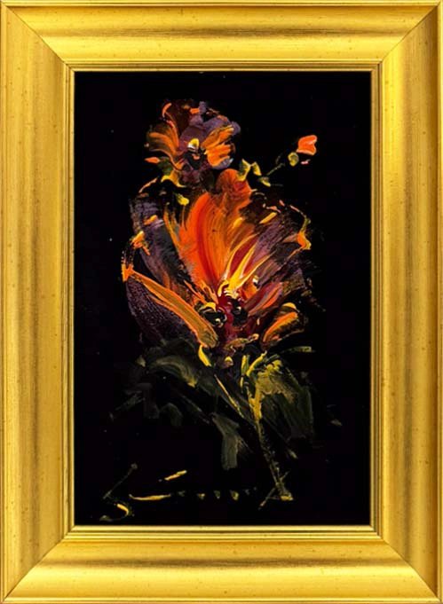 Gece Çiçeği Yağlı Boya Tablosu