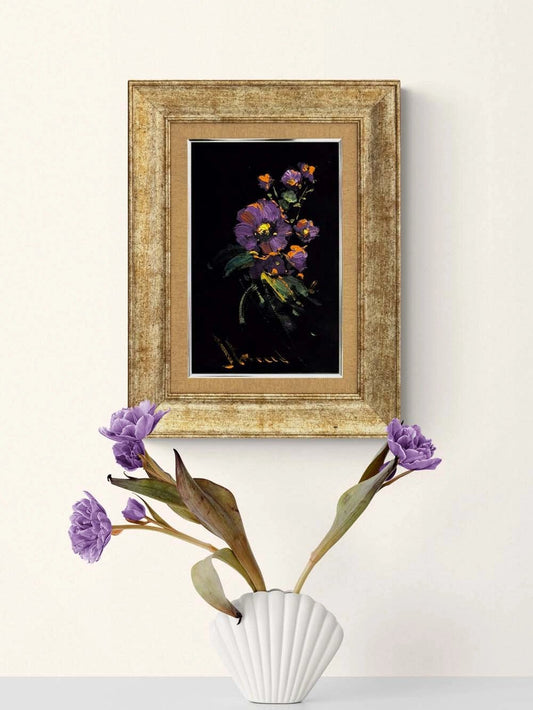 Gece Menekşesi Yağlı Boya Tablosu